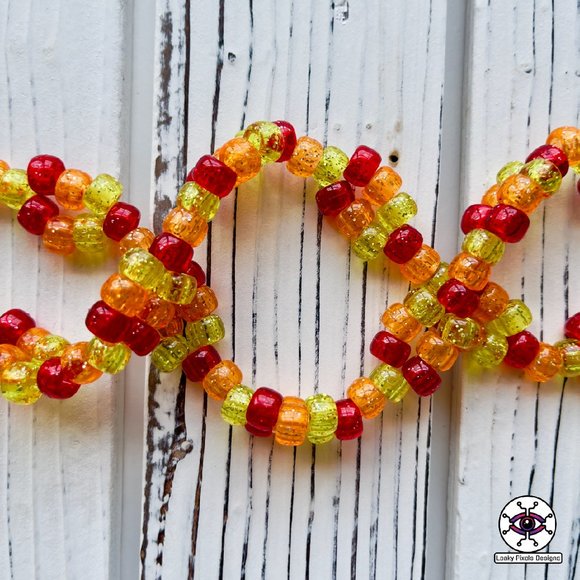 Flareon Perler Necklace - Picture 3 of 6